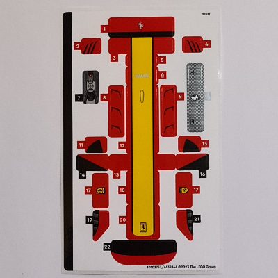 Visuel indicatif Rebrickable de Feuille d’autocollants pour le set 76914-1 (Sticker Sheet for Set 76914-1)