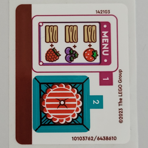 Visuel indicatif Rebrickable de Feuille d’autocollants pour le set 41753-1 (Sticker Sheet for Set 41753-1)