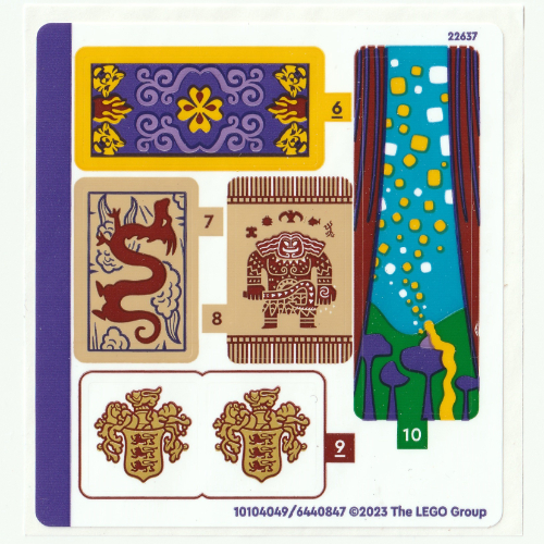 Visuel indicatif Rebrickable de Feuille d'autocollant 2 pour coffret 43222-1 (Sticker Sheet 2 for Set 43222-1)