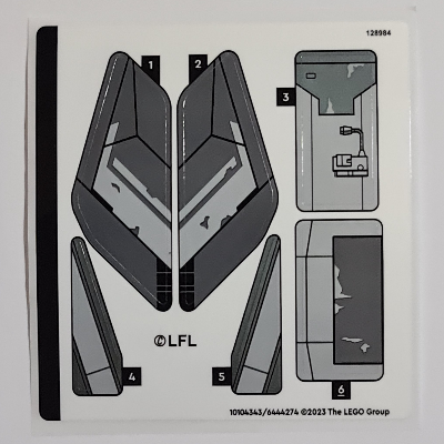 Visuel indicatif Rebrickable de Feuille d’autocollants pour le set 75346-1 (Sticker Sheet for Set 75346-1)