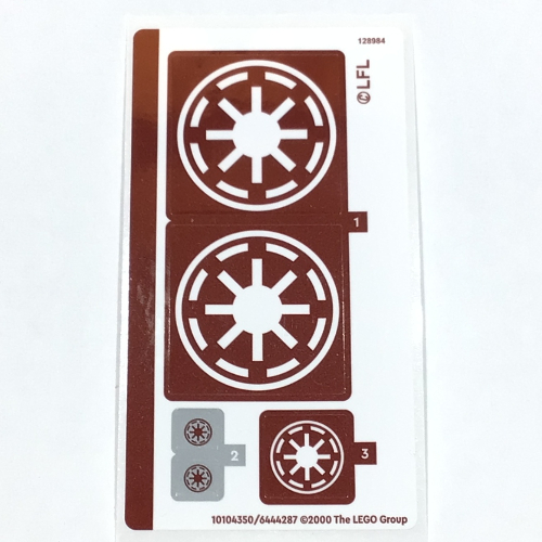 Visuel indicatif Rebrickable de Feuille d’autocollants pour le set 75354-1 (Sticker Sheet for Set 75354-1)