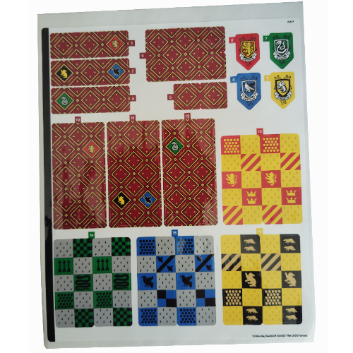 Visuel indicatif Rebrickable de Feuille d’autocollants pour le set 76416-1 (Sticker Sheet for Set 76416-1)