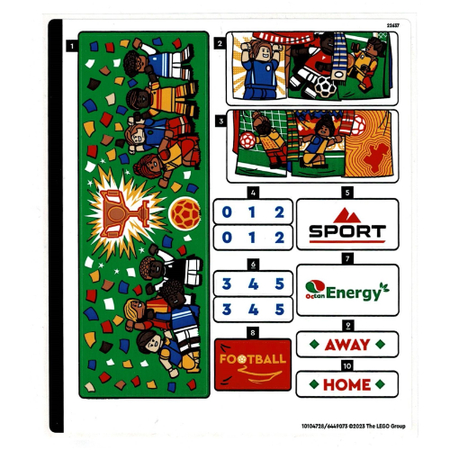 Visuel indicatif Rebrickable de Feuille d’autocollants pour le set 40634-1 (Sticker Sheet for Set 40634-1)