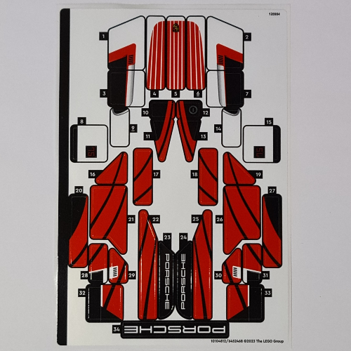 Visuel indicatif Rebrickable de Feuille d’autocollants pour le set 76916-1 (Sticker Sheet for Set 76916-1)