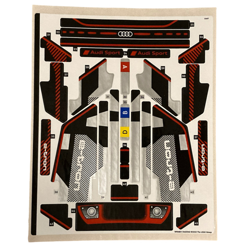 Visuel indicatif Rebrickable de Feuille d'autocollant 2 pour coffret 42160-1 (Sticker Sheet 2 for Set 42160-1)