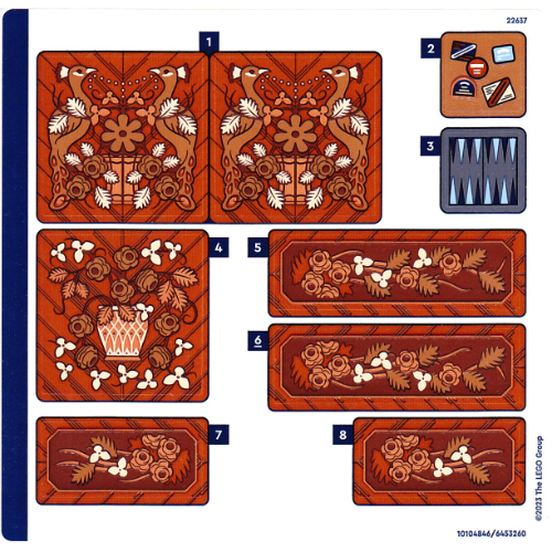 Visuel indicatif Rebrickable de Feuille d'autocollant 1 pour coffret 21344-1 (Sticker Sheet 1 for Set 21344-1)