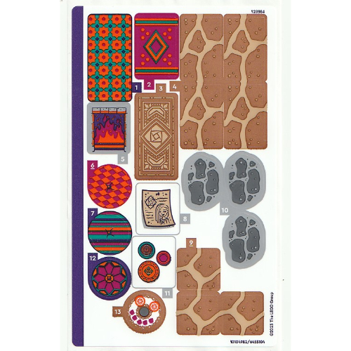 Visuel indicatif Rebrickable de Feuille d’autocollants pour le set 43231-1 (Sticker Sheet for Set 43231-1)