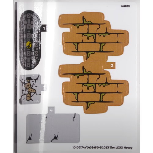 Visuel indicatif Rebrickable de Feuille d’autocollants pour le set 40598-1 (Sticker Sheet for Set 40598-1)