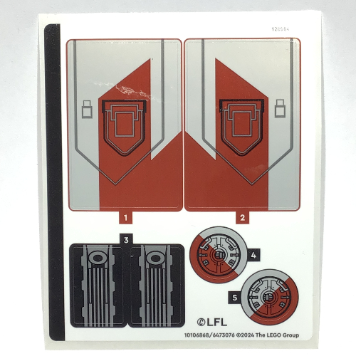 Visuel indicatif Rebrickable de Feuille d’autocollants pour le set 75362-1 (Sticker Sheet for Set 75362-1)