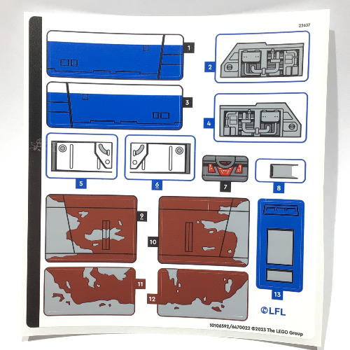 Visuel indicatif Rebrickable de Feuille d’autocollants pour le set 75364-1 (Sticker Sheet for Set 75364-1)