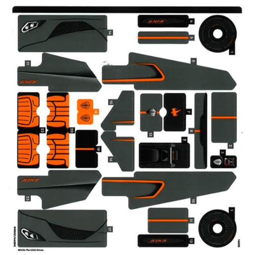 Visuel indicatif Rebrickable de Feuille d’autocollants pour le set 42173-1 (Sticker Sheet for Set 42173-1)