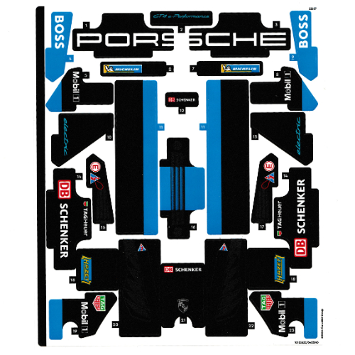 Visuel indicatif Rebrickable de Feuille d’autocollants pour le set 42176-1 (Sticker Sheet for Set 42176-1)