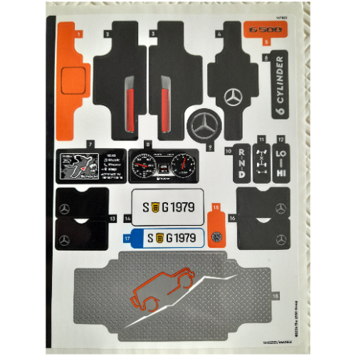 Visuel indicatif Rebrickable de Feuille d’autocollants pour le set 42177-1 (Sticker Sheet for Set 42177-1)