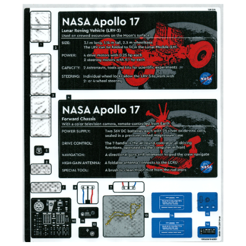 Visuel indicatif Rebrickable de Feuille d'autocollant 1 pour coffret 42182-1 (Sticker Sheet 1 for Set 42182-1)