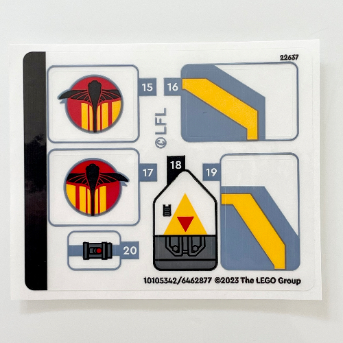 Visuel indicatif Rebrickable de Feuille d'autocollant 2 pour coffret 75357-1 (Sticker Sheet 2 for Set 75357-1)
