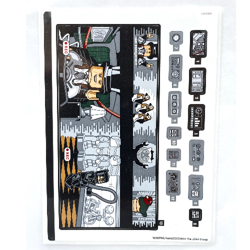 Visuel indicatif Rebrickable de Feuille d’autocollants pour le set 76252-1 (Sticker Sheet for Set 76252-1)