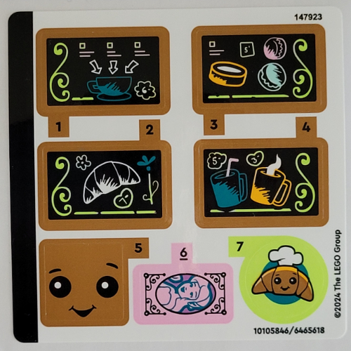 Visuel indicatif Rebrickable de Feuille d’autocollants pour le set 42606-1 (Sticker Sheet for Set 42606-1)