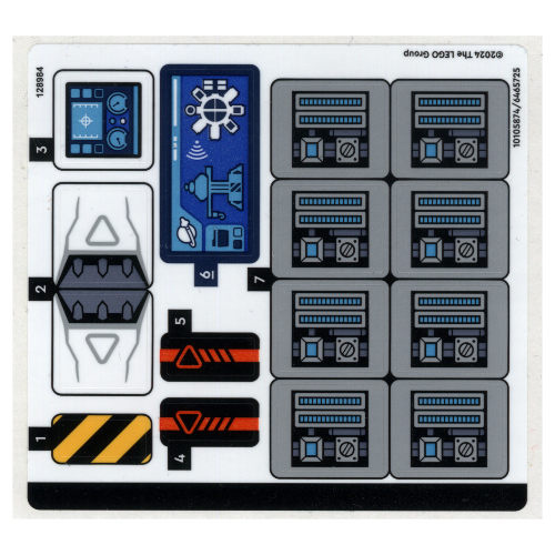 Visuel indicatif Rebrickable de Feuille d’autocollants pour le set 60433-1 (Sticker Sheet for Set 60433-1)