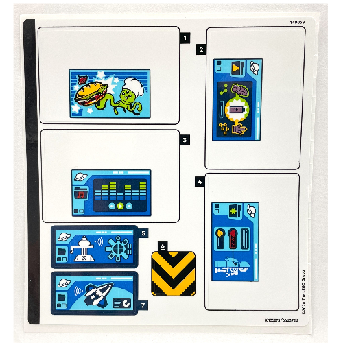 Visuel indicatif Rebrickable de Feuille d’autocollants pour le set 60434-1 (Sticker Sheet for Set 60434-1)