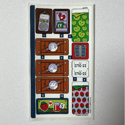 Visuel indicatif Rebrickable de Feuille d’autocollants pour le set 42617-1 (Sticker Sheet for Set 42617-1)