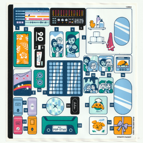 Visuel indicatif Rebrickable de Feuille d’autocollants pour le set 42639-1 (Sticker Sheet for Set 42639-1)