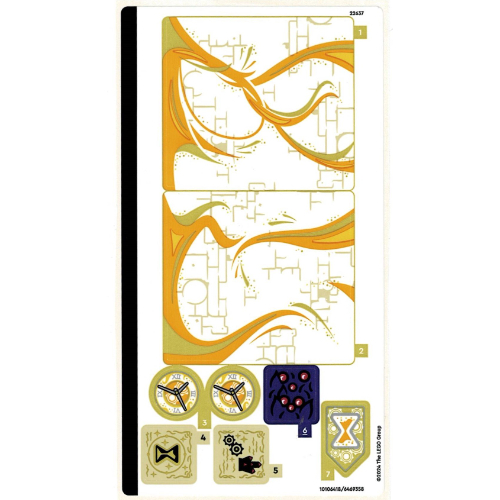 Visuel indicatif Rebrickable de Feuille d’autocollants pour le set 71477-1 (Sticker Sheet for Set 71477-1)