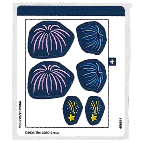Visuel indicatif Rebrickable de Feuille d’autocollants pour le set 40689-1 (Sticker Sheet for Set 40689-1)