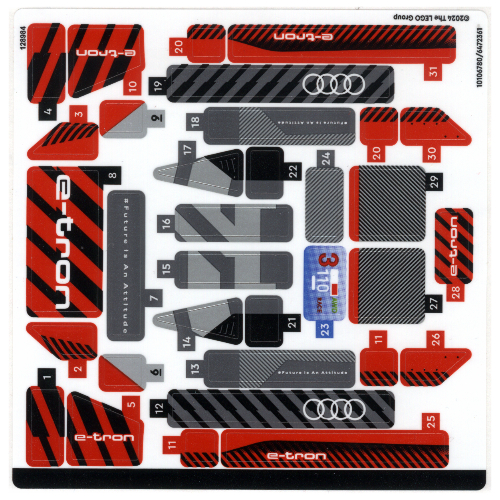 Visuel indicatif Rebrickable de Feuille d’autocollants pour le set 76921-1 (Sticker Sheet for Set 76921-1)