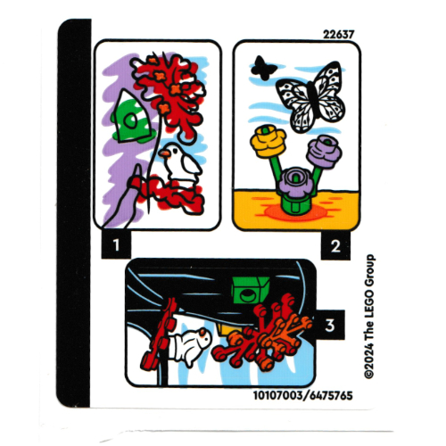 Visuel indicatif Rebrickable de Feuille d’autocollants pour le set 21346-1 (Sticker Sheet for Set 21346-1)