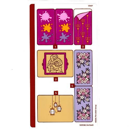 Visuel indicatif Rebrickable de Feuille d’autocollants pour le set 43237-1 (Sticker Sheet for Set 43237-1)