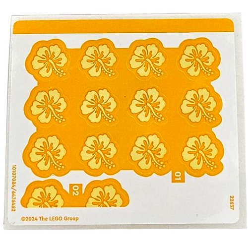 Visuel indicatif Rebrickable de Feuille d’autocollants pour le set 43249-1 (Sticker Sheet for Set 43249-1)