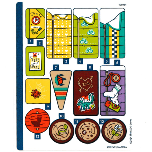 Visuel indicatif Rebrickable de Feuille d’autocollants pour le set 42624-1 (Sticker Sheet for Set 42624-1)
