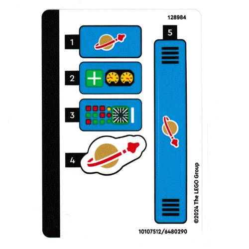 Visuel indicatif Rebrickable de Feuille d’autocollants pour le set 40712-1 (Sticker Sheet for Set 40712-1)
