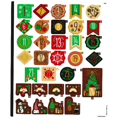 Visuel indicatif Rebrickable de Feuille d’autocollants pour le set 4002023-1 (Sticker Sheet for Set 4002023-1)