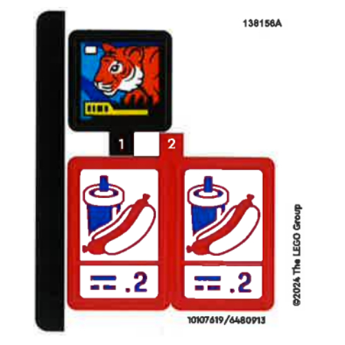Visuel indicatif Rebrickable de Feuille d’autocollants pour le set 60440-1 (Sticker Sheet for Set 60440-1)