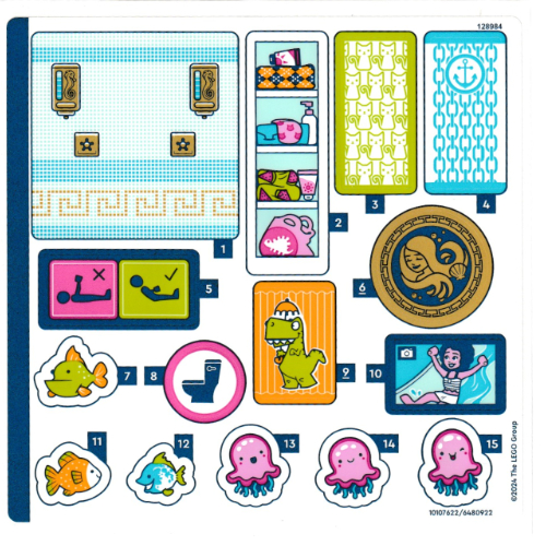 Visuel indicatif Rebrickable de Feuille d’autocollants pour le set 42630-1 (Sticker Sheet for Set 42630-1)