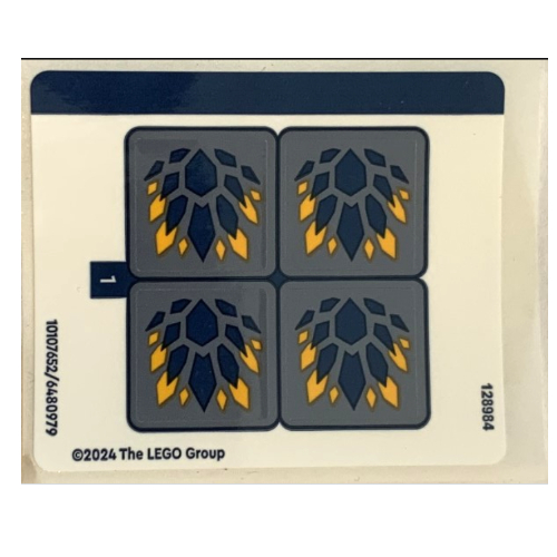 Visuel indicatif Rebrickable de Feuille d’autocollants pour le set 71810-1 (Sticker Sheet for Set 71810-1)