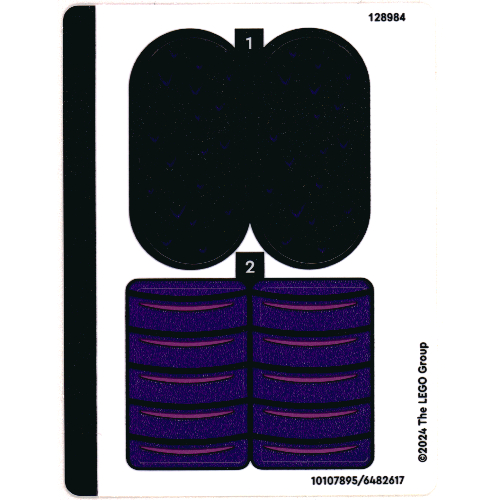 Visuel indicatif Rebrickable de Feuille d’autocollants pour le set 43240-1 (Sticker Sheet for Set 43240-1)