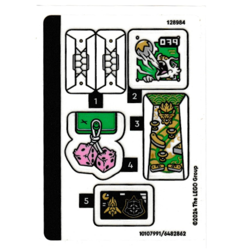 Visuel indicatif Rebrickable de Feuille d'autocollant 1 pour coffret 80055-1 (Sticker Sheet 1 for Set 80055-1)