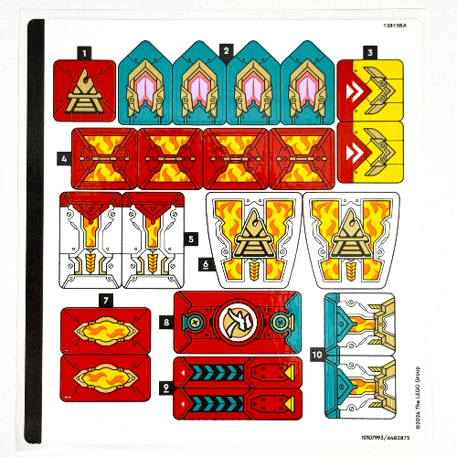 Visuel indicatif Rebrickable de Feuille d’autocollants pour le set 80057-1 (Sticker Sheet for Set 80057-1)