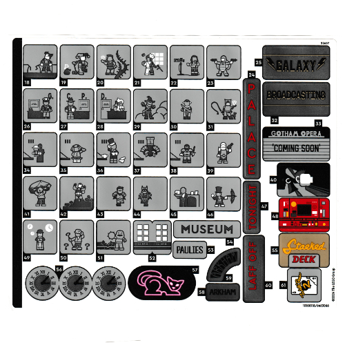 Visuel indicatif Rebrickable de Feuille d'autocollant 2 pour coffret 76271-1 (Sticker Sheet 2 for Set 76271-1)