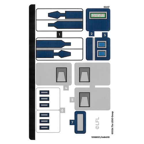 Visuel indicatif Rebrickable de Feuille d’autocollants pour le set 75379-1 (Sticker Sheet for Set 75379-1)