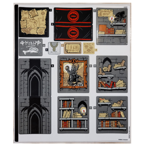 Visuel indicatif Rebrickable de Feuille d’autocollants pour le set 10333-1 (Sticker Sheet for Set 10333-1)