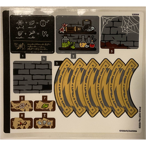 Visuel indicatif Rebrickable de Feuille d’autocollants pour le set 76431-1 (Sticker Sheet for Set 76431-1)