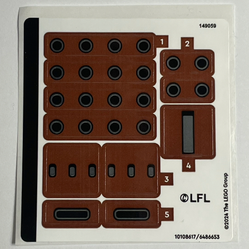 Visuel indicatif Rebrickable de Feuille d’autocollants pour le set 75381-1 (Sticker Sheet for Set 75381-1)