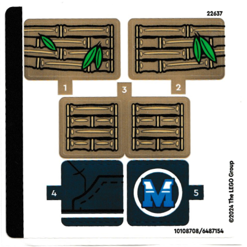 Visuel indicatif Rebrickable de Feuille d’autocollants pour le set 71480-1 (Sticker Sheet for Set 71480-1)