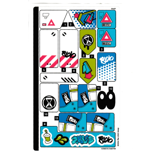 Visuel indicatif Rebrickable de Feuille d’autocollants pour le set 71485-1 (Sticker Sheet for Set 71485-1)