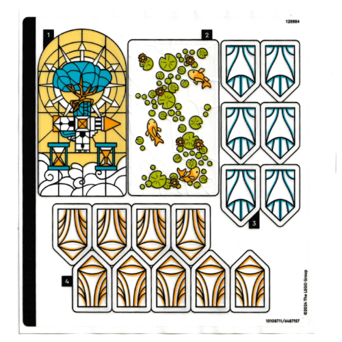 Visuel indicatif Rebrickable de Feuille d'autocollant 1 pour coffret 71486-1 (Sticker Sheet 1 for Set 71486-1)