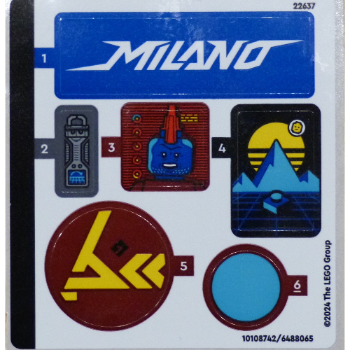 Visuel indicatif Rebrickable de Feuille d’autocollants pour le set 76286-1 (Sticker Sheet for Set 76286-1)