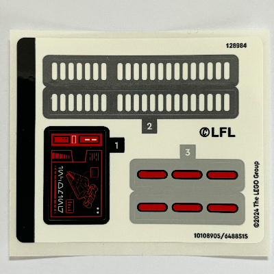 Visuel indicatif Rebrickable de Feuille d’autocollants pour le set 75386-1 (Sticker Sheet for Set 75386-1)